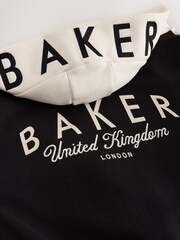 Schwarz - Baker by Ted Baker 3 Piece Varsity Hoodie T-Shirt and Joggers Set - Bild 7 von 12