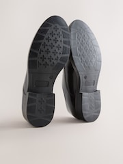 Marrón - Leather Shiny Derby Shoes - Imagen 5 de 5