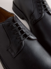Black Leather Derby Shoes - Image 5 of 7