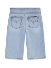 Levi's Blue Pull On Wide Leg Denim Look Trousers - Image 2 of 4