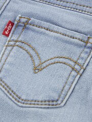 Levi's Blue Pull On Wide Leg Denim Look Trousers - Image 4 of 4