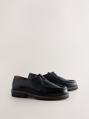 Black Leather Apron Shoes - Image 3 of 7