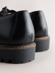 Black Leather Apron Shoes - Image 6 of 7
