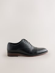 Black Oxford Toecap Shoes - Image 4 of 7