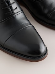 Black Oxford Toecap Shoes - Image 5 of 7