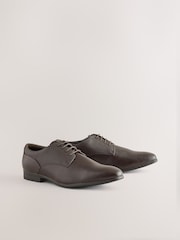 Brown Wide Fit Derby Shoes - Image 1 of 5