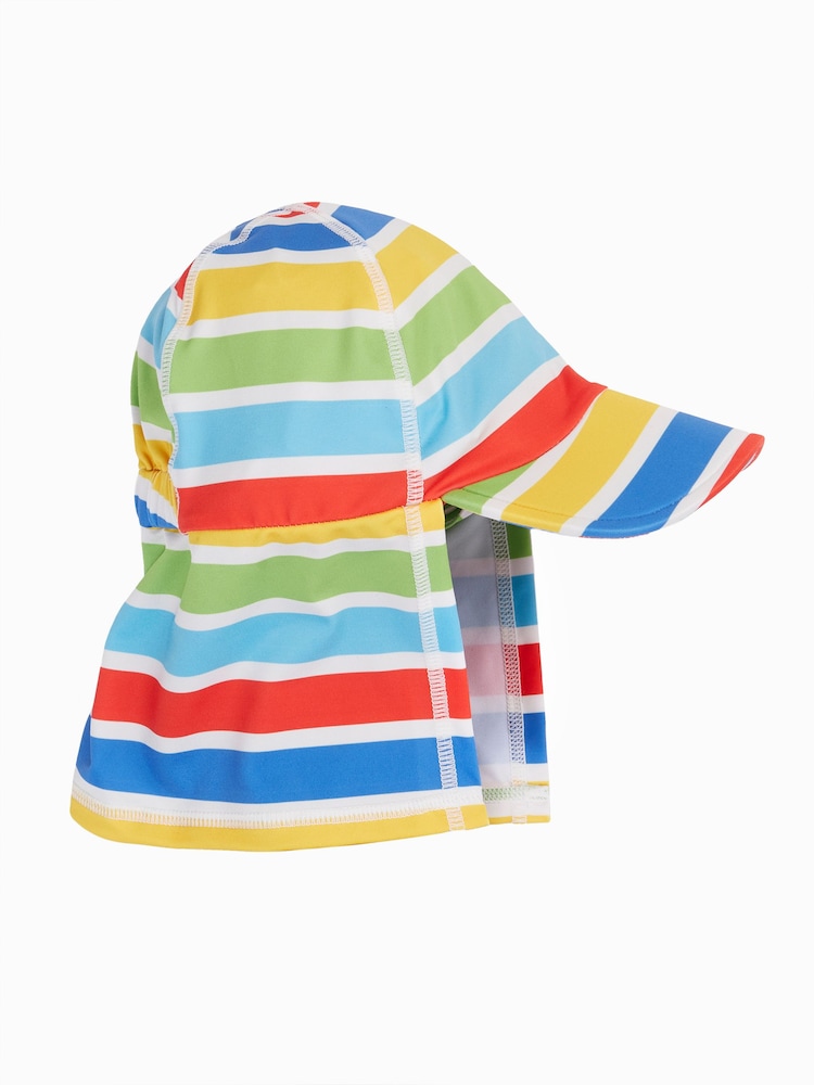 Frugi Little Swim Legionnaires Blue Hat - Image 1 of 3