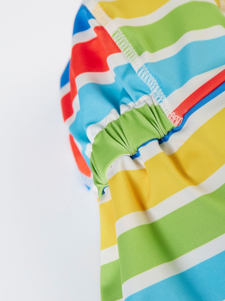 Frugi Little Swim Legionnaires Blue Hat - Image 2 of 3