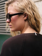 self. Chocolate Brown Fitted Rib T-Shirt - Image 4 of 5