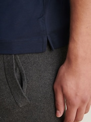 Peckham Rye Dark Sapphire Navy Mercerised Jersey T-Shirt - Image 5 of 9