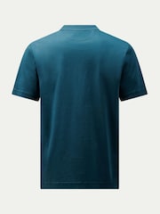 Peckham Rye Blue Mercerised Jersey T-Shirt - Image 7 of 9