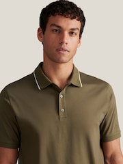 Peckham Rye Mercerised Tipped Polo Shirt - Obrázek 5 z 5