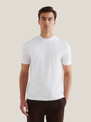 Peckham Rye White Mercerised Jersey T-Shirt - Image 1 of 10