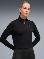 Puma Black X Hyrox Cloudspun 1/4 Zip Sweat Top - Image 1 of 7