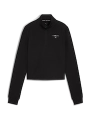 Puma Black X Hyrox Cloudspun 1/4 Zip Sweat Top - Image 5 of 7