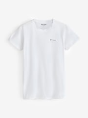 Palm Angels White Cotton Stretch Logo T-Shirts 2 Pack - Image 2 of 3