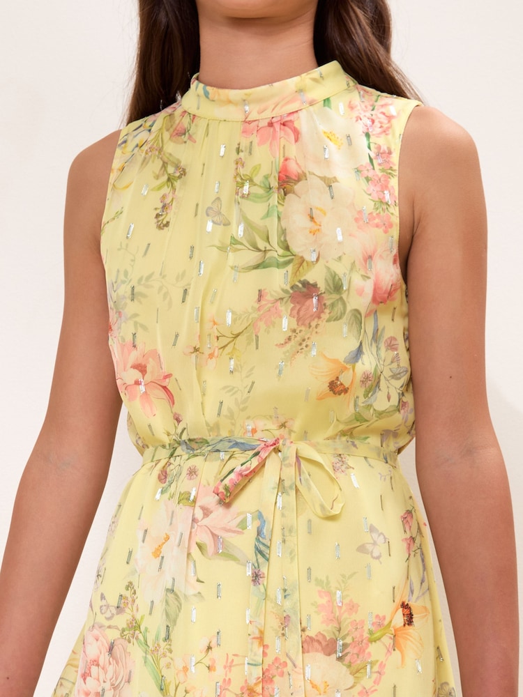 Amarillo pastel - Vestido de gasa floral de Lipsy (5-16años) - Imagen 2 de 5 Amarillo pastel - Vestido de gasa floral de Lipsy (5-16años) - Imagen 2 de 5