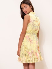 Amarillo pastel - Vestido de gasa floral de Lipsy (5-16años) - Imagen 5 de 5