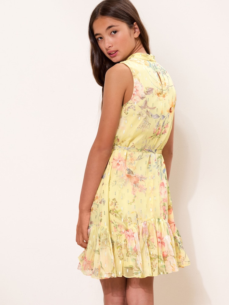 Amarillo pastel - Vestido de gasa floral de Lipsy (5-16años) - Imagen 5 de 5 Amarillo pastel - Vestido de gasa floral de Lipsy (5-16años) - Imagen 5 de 5