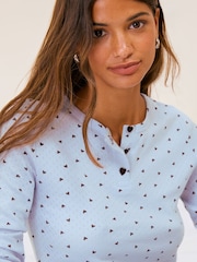 Friends Like These Long Sleeve Pointelle Pyjamas - Image 3 de 5