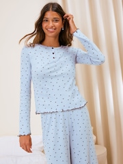 Friends Like These Long Sleeve Pointelle Pyjamas - Image 4 de 5