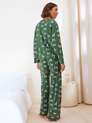 Friends Like These Green Dotty Dalmation Long Sleeve Pyjamas - Image 5 of 5