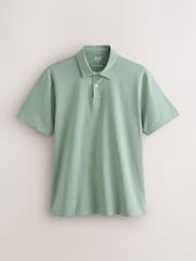 Pink/Sage Green/Purple Geo Printed Motionflex Short Sleeve Jersey Polo Shirts 3 Pack - Image 3 of 6