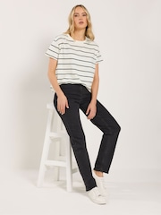 Long Tall Sally חולצת טי אוברסייז בדוגמת פסי זיגזג - תמונה 2 מתוך 5