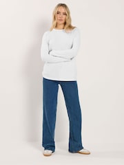 Blanco - Long Tall Sally Long Sleeve & Short Sleeve Ribbed T-Shirts 2 Pack - Imagen 5 de 7