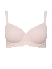 Yours Curve Pink Soft Touch Ribbed Underwired Bra - Image 5 of 6
