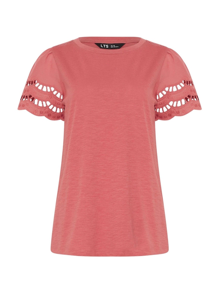 تيشرت بأكمام مطرزة من Long Tall Sally - صورة 2 من 2