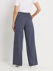 Long Tall Sally Blue Pinstripe Trousers - Image 3 of 5