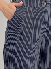 Long Tall Sally Blue Pinstripe Trousers - Image 4 of 5
