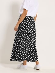 M&Co Petite Spot Printed Maxi Skirt - Image 2 of 5