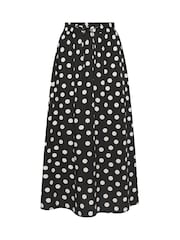 M&Co Petite Spot Printed Maxi Skirt - Image 5 of 5