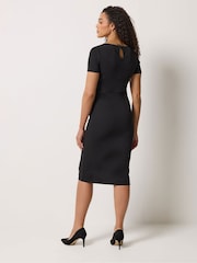 M&Co – Kleid mit geraffter Taille und V-Ausschnitt - Bild 3 von 4