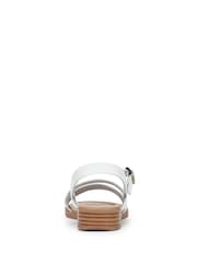 Blowfish Malibu Arrow Regular Fit Strappy White Sandals - Image 5 of 7