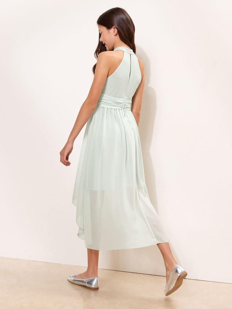Lipsy Green Sleeveless Bow Waist Occsasion Dress (7-16yrs) - Image 4 of 4 Lipsy Green Sleeveless Bow Waist Occsasion Dress (7-16yrs) - Image 4 of 4