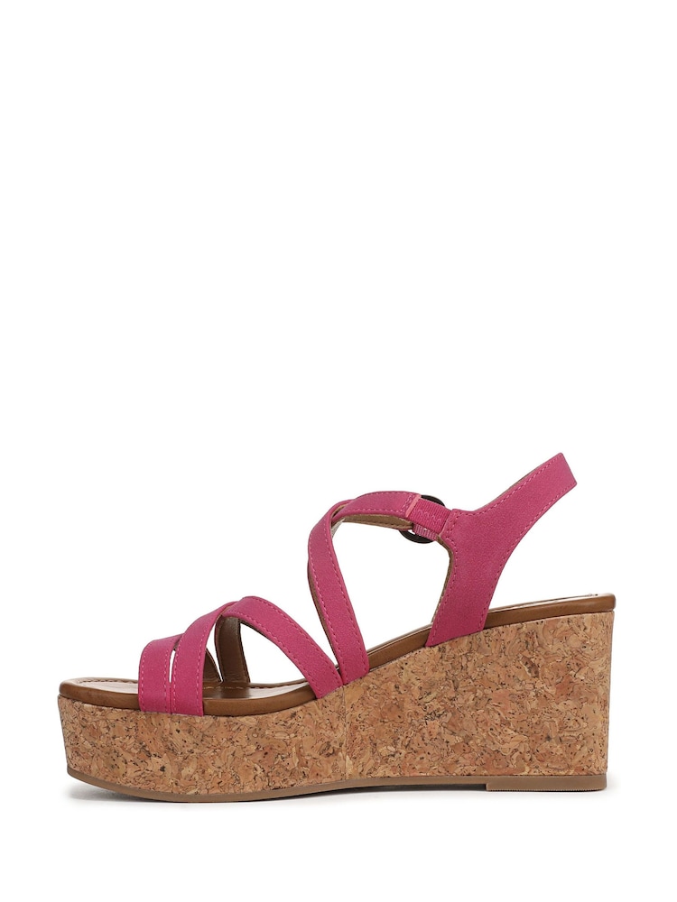 Blowfish Malibu Pink Aurora Regular Fit Wedge Sandals - Image 2 of 7 Blowfish Malibu Pink Aurora Regular Fit Wedge Sandals - Image 2 of 7