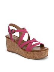 Blowfish Malibu Pink Aurora Regular Fit Wedge Sandals - Image 3 of 7