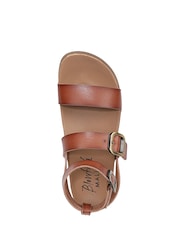 Blowfish Malibu Lawson Regular Fit Strappy Brown Sandals - Image 6 of 7