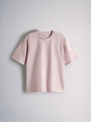 The Set 3 Pack Heavyweight Oversized T-Shirts Pink/Cream - Image 4 of 6