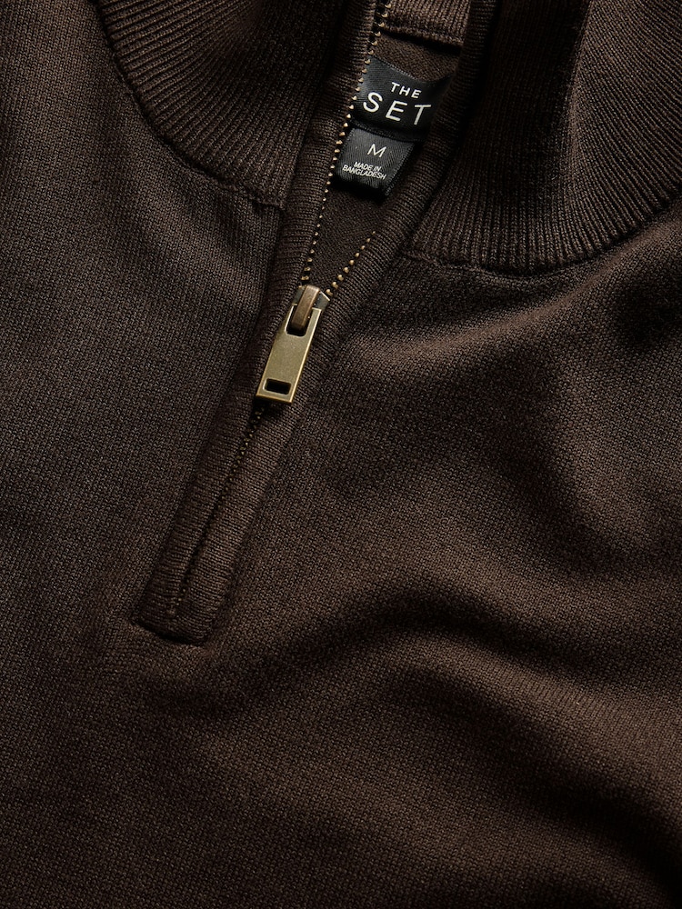 The Set 2 Pack Quarter Zip Knit Jumpers - Obraz 11 z 11