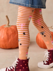 Pink Character Cotton Rich Halloween Tights - Image 2 of 6