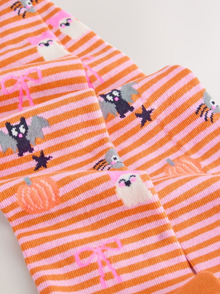 Pink Character Cotton Rich Halloween Tights - Image 6 of 6 Pink Character Cotton Rich Halloween Tights - Image 6 of 6