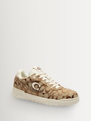 COACH Signature Brown Soho Sneakers With Sateen Jacquard - Image 3 of 6