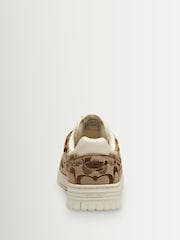 COACH Signature Brown Soho Sneakers With Sateen Jacquard - Image 4 of 6
