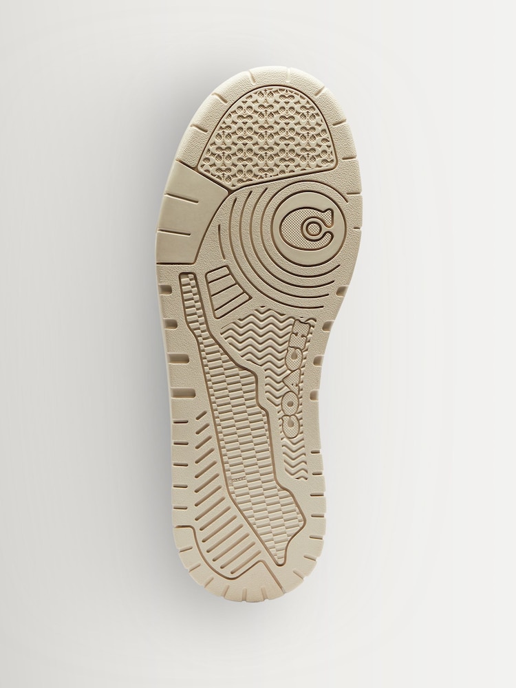 COACH Signature Brown Soho Sneakers With Sateen Jacquard - Image 6 of 6