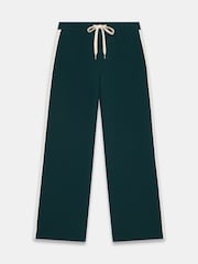 Mint Velvet Green Side Stripe Wide Trousers - Image 6 of 7