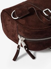 Mint Velvet Dark Brown Shoulder Bag - Image 6 of 6